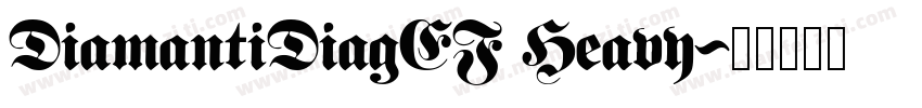 DiamantiDiagEF Heavy字体转换